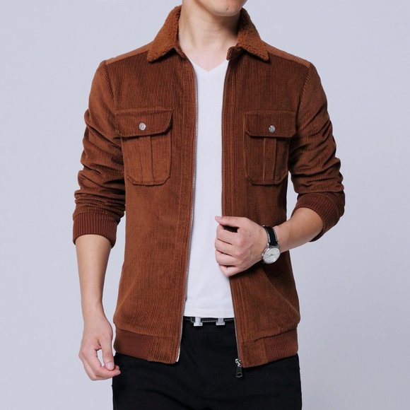 Men's Winter Corduroy Jacket - Picture 3 of 7